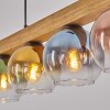Koyoto Suspension, Boule lumineuse, Suspension Écru, Noir, 4 lumières