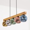 Ripoll Suspension, Boule lumineuse, Suspension Écru, Noir, 5 lumières