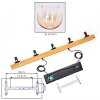 Koyoto Suspension, Boule lumineuse, Suspension Écru, Noir, 5 lumières