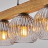 Ripoll Suspension, Boule lumineuse, Suspension Écru, Noir, 5 lumières