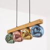 Ripoll Suspension, Boule lumineuse, Suspension Écru, Noir, 4 lumières