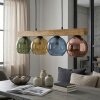 Koyoto Suspension, Boule lumineuse, Suspension Écru, Noir, 4 lumières