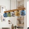 Koyoto Suspension, Boule lumineuse, Suspension Écru, Noir, 5 lumières