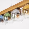 Koyoto Suspension, Boule lumineuse, Suspension Écru, Noir, 5 lumières