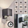 Almodofa Lampe murale d´extérieur, Luminaire Up & Down, Applique murale LED Anthracite, 1 lumière, Détecteur de mouvement