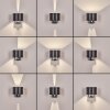 Almodofa Lampe murale d´extérieur, Luminaire Up & Down, Applique murale LED Anthracite, 1 lumière, Détecteur de mouvement