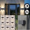 Almodofa Lampe murale d´extérieur, Luminaire Up & Down, Applique murale LED Anthracite, 1 lumière, Détecteur de mouvement