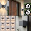 Almodofa Lampe murale d´extérieur, Luminaire Up & Down, Applique murale LED Anthracite, 1 lumière, Détecteur de mouvement