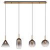 Elisabeth Suspension Luminaires Globo Lighting Laiton, 4 lumières