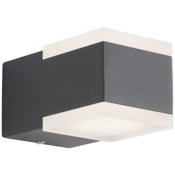Applique murale d'extérieur AEG Amity LED Anthracite, 2 lumières