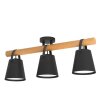 Plafonnier Eglo BOYLE Brun, Noir, 3 lumières