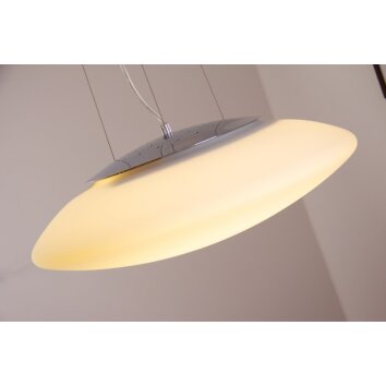 Suspension Osaka LED Chrome, 48 lumières