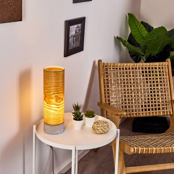 Lampe de table Reboreda Gris, 1 lumière