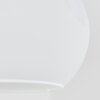 Ripoll plafonnier boule en verre opale, luminaire de plafond 4 flammes E14