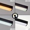 Nemil plafonnier LED anneau et barre, design moderne, CCT 2700-6500 Kelvin