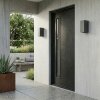 Hoods applique murale extérieure LED pour façade, lot de 2, effet haut bas IP44