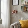 LED Spot mural moderne Lemak en bronze avec corps cylindrique orientable