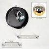 Gastor plafonnier globe E27 rétro vintage, luminaire de plafond rond