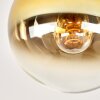 Gastor plafonnier boule ronde, luminaire de plafond globe E27 rétro vintage