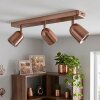 Lemak plafonnier LED cuivre, spot de plafond 3 spots orientables GU10