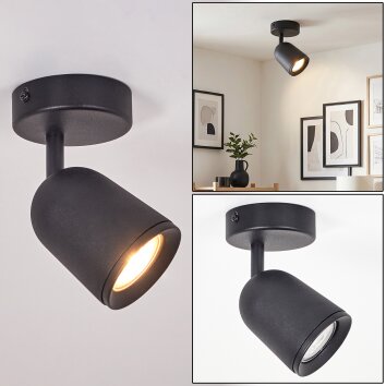Lemak plafonnier LED, spot de plafond orientable GU10 pour salon et couloir
