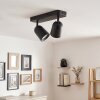 Lemak plafonnier spot orientable LED GU10 à 2 spots cylindriques modernes