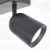 Lemak plafonnier spot orientable LED GU10 à 2 spots cylindriques modernes