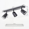 LED Spot de plafond Lemak trois faisceaux orientables, pour couloir et entrée