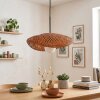 Bauro suspension en bambou tressé E27 longueur 40 cm pour salle à manger