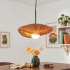 Bauro suspension en bambou tressé E27 longueur 40 cm pour salle à manger