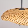 Bauro suspension salle à manger avec abat-jour organique tressé E27, longueur 40 cm