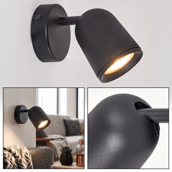 Lemak applique murale LED, spot mural GU10 orientable et pivotant, moderne