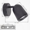 Lemak applique murale LED orientable, spot mural pivotant GU10, lot de 2