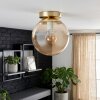 Gastor plafonnier globe rond, plafonnier boule E27 vintage pour salon et couloir