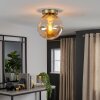 Gastor plafonnier globe rond, plafonnier boule E27 vintage pour salon et couloir