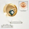 Gastor plafonnier boule E27 Ø 25 cm, luminaire plafond rétro vintage