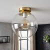 Gastor plafonnier globe vintage E27 Ø 25 cm, luminaire de plafond rond