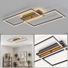 Velani plafonnier rectangulaire LED, plafonnier moderne à double cadre plat