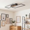 Velani plafonnier rectangulaire LED, plafonnier moderne à double cadre plat