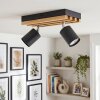 Velani plafonnier LED GU10 2 spots orientables, rampe à lamelles scandinave