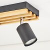 Velani plafonnier LED GU10 2 spots orientables, rampe à lamelles scandinave