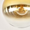 Gastor plafonnier globe rond E27, luminaire de plafond rétro vintage pour salon