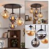 Gastor plafonnier boule 4 lampes E14, luminaire de plafond rond ø 25 cm