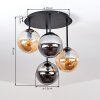 Gastor plafonnier boule 4 lampes E14, luminaire de plafond rond ø 25 cm