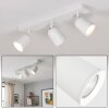 Lemak plafonnier LED 3 spots orientables GU10 moderne pour salon et couloir
