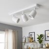 Lemak plafonnier LED 3 spots orientables GU10 moderne pour salon et couloir