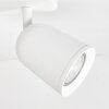 Lemak plafonnier LED 3 spots orientables GU10 moderne pour salon et couloir