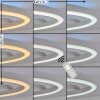 Narok plafonnier LED rond avec télécommande, anneau lumineux moderne