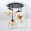 Gastor plafonnier boule E14 4 lumières, luminaire de plafond rétro vintage
