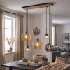 Koyoto suspension 6 lumières E27 à globes pour salle à manger et salon